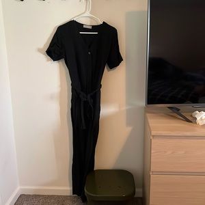 Everlane button up jumpsuit black size 4 women’s